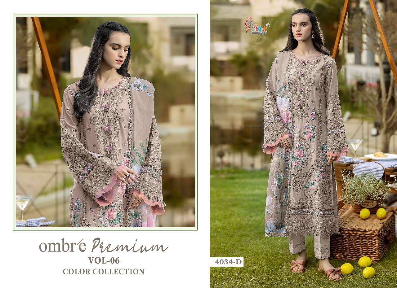 Shree fab ombre lawn collection vol-6 salwar suite shops in Ahmedabad